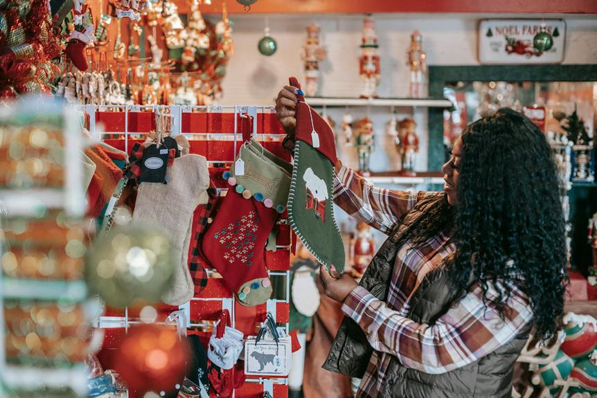 hanging stockings on christmas